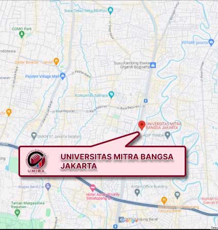 Peta Lokasi Kampus MM UMIBA Jakarta Nomor