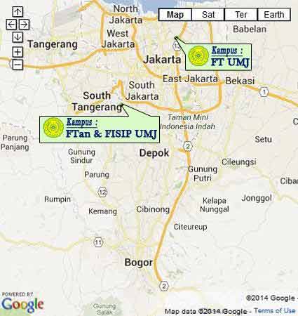 Campus Location & Map (Google Map) Universitas Muhammadiyah Jakar Nomor